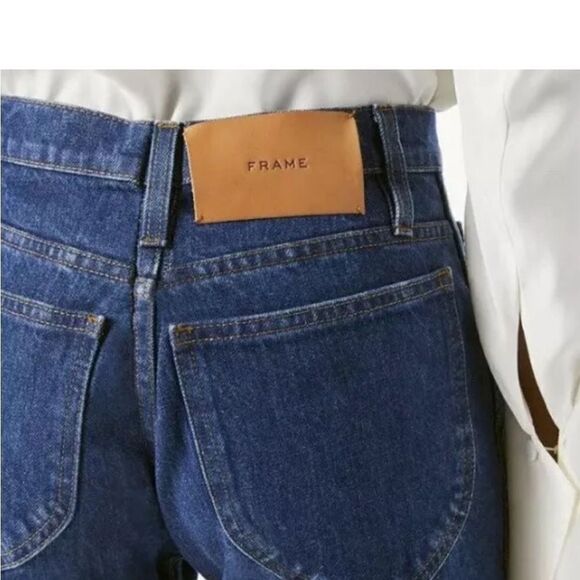 NWT Frame Le Italien True Straight Jeans Vintage Blue Size 31 - Picture 10 of 13